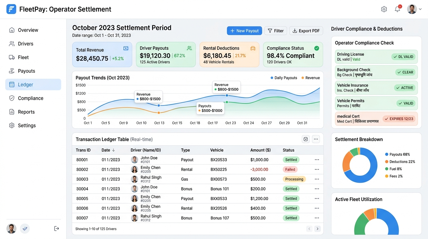 Automated Fleet Settlements Platform